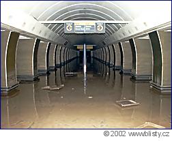 Zatopená stanice metra